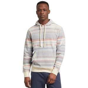 Faherty Byron Bay organic cotton hoodie pullover sweatshirt size L men’s striped
